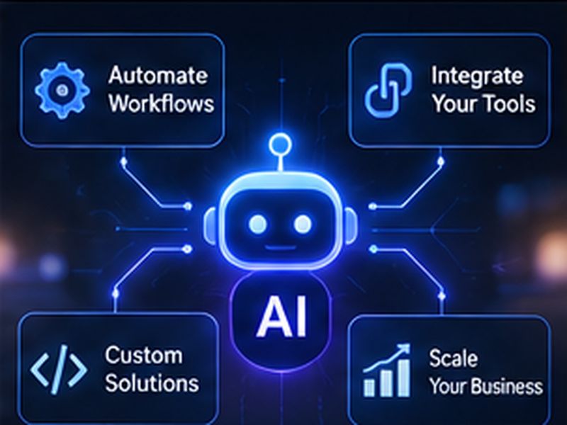 AI agent connected to automated workflows and integrations